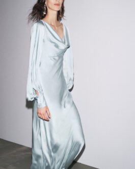 ROBE SATINÉE DOS NU