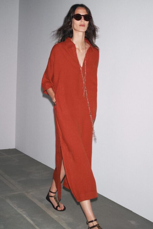 ROBE TUNIQUE 100 % LIN