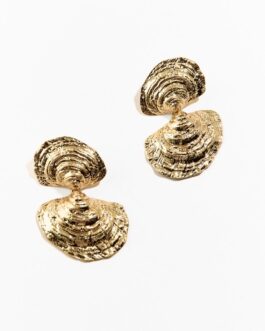 BOUCLES D’OREILLES DOUBLE COQUILLAGE