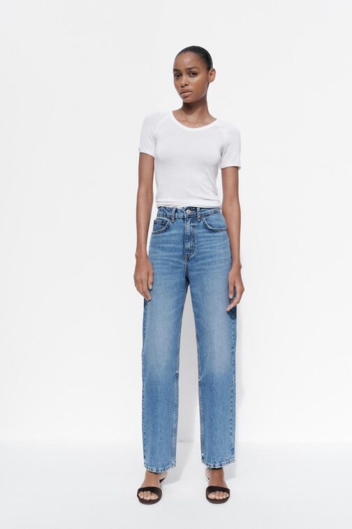 JEAN TRF MOM FIT AVEC TAILLE HAUTE