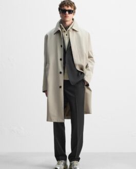 GABARDINE RELAXED FIT MANTECO